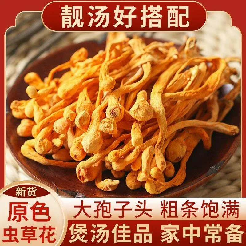 【拍一发四】精品虫草花干货批发餐饮煲汤新鲜菌菇食材TY