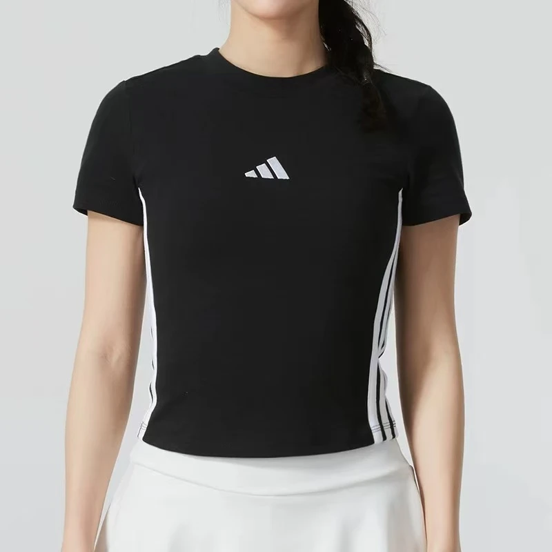 adidas/阿迪达斯阿迪达斯25年春季新款收腰显瘦女款T恤 JY8570