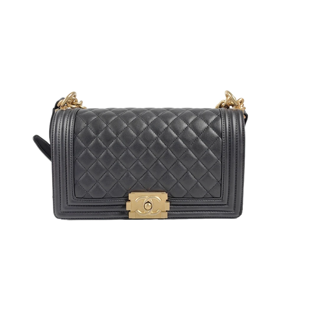 95新 Chanel/香奈儿 安洁利严选口盖包/BK0144639 斜挎包