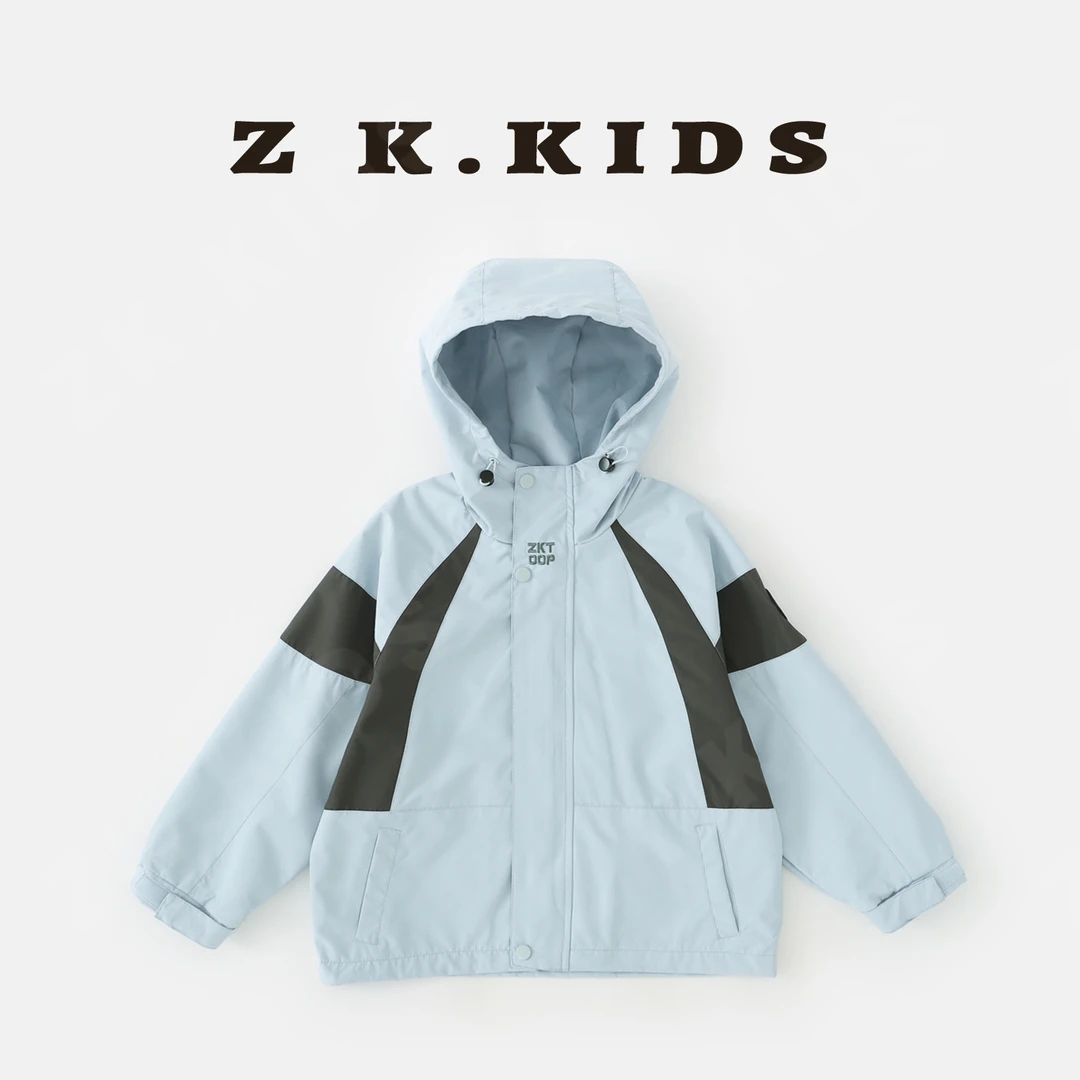 【Z＆K】春秋款男童韩系休闲洋气韩版户外防风拼外套 ZK-3221159