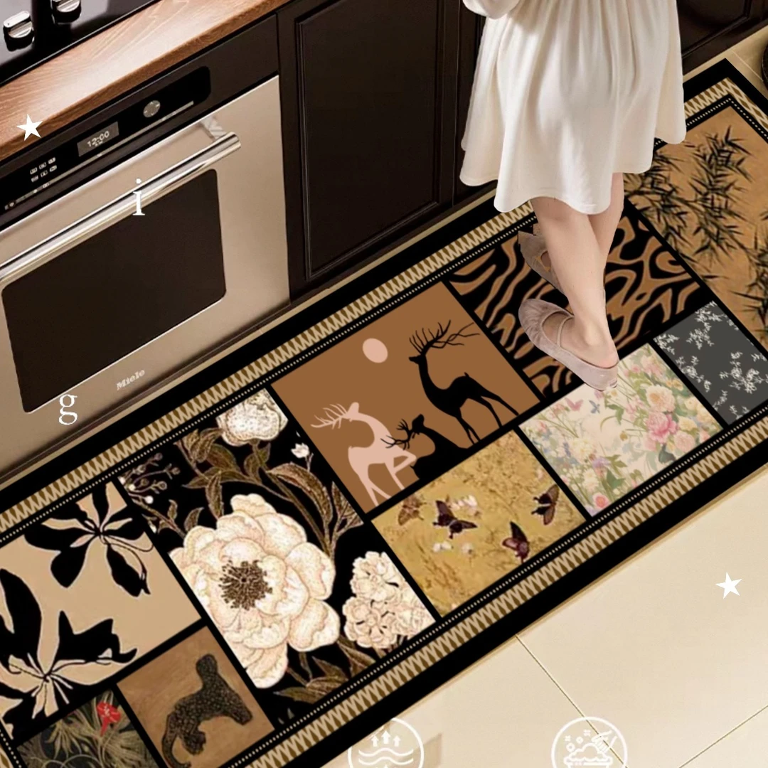 山海-555【60X200】硅藻泥吸水防滑地垫适用于厨房走廊