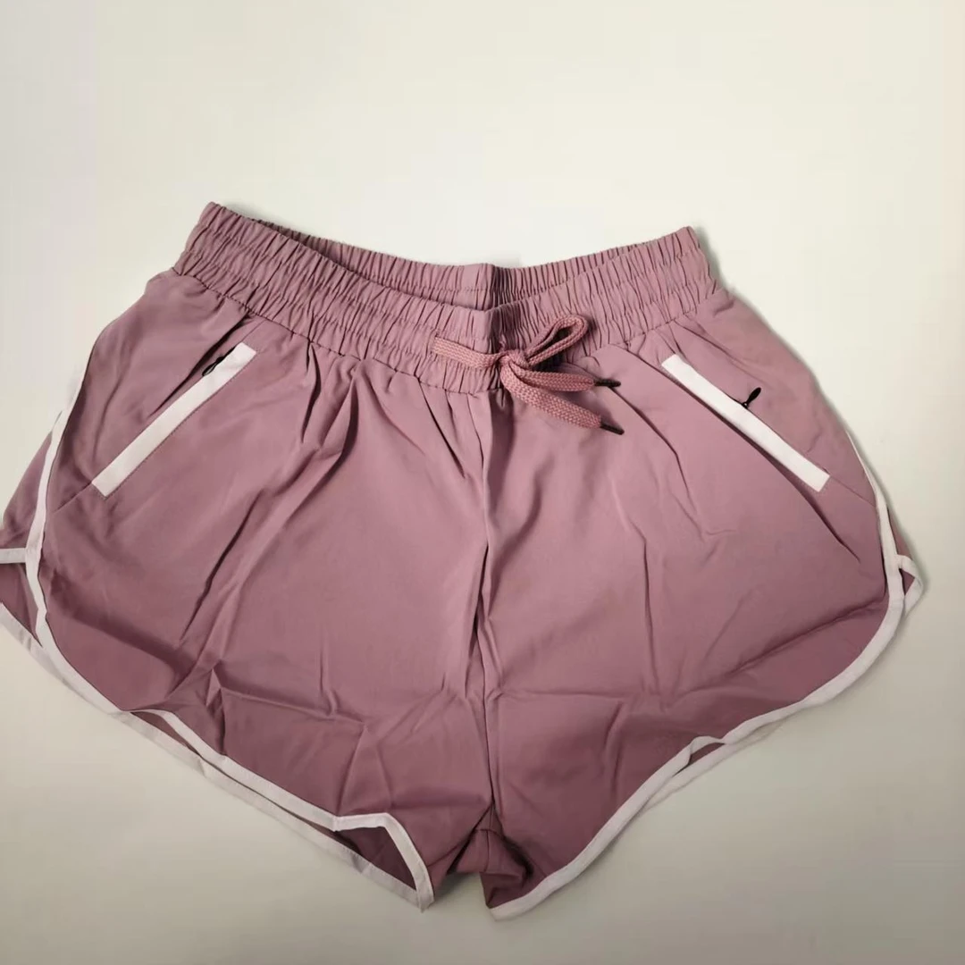 158女防走光宽松健身房跑步外穿速干瑜伽短裤