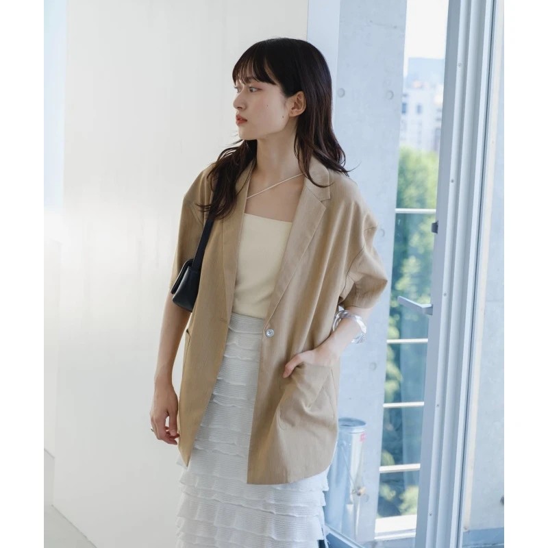 【MonTendre】 夏季新款 K 休闲时尚通勤百搭薄款西装短外套气质宽