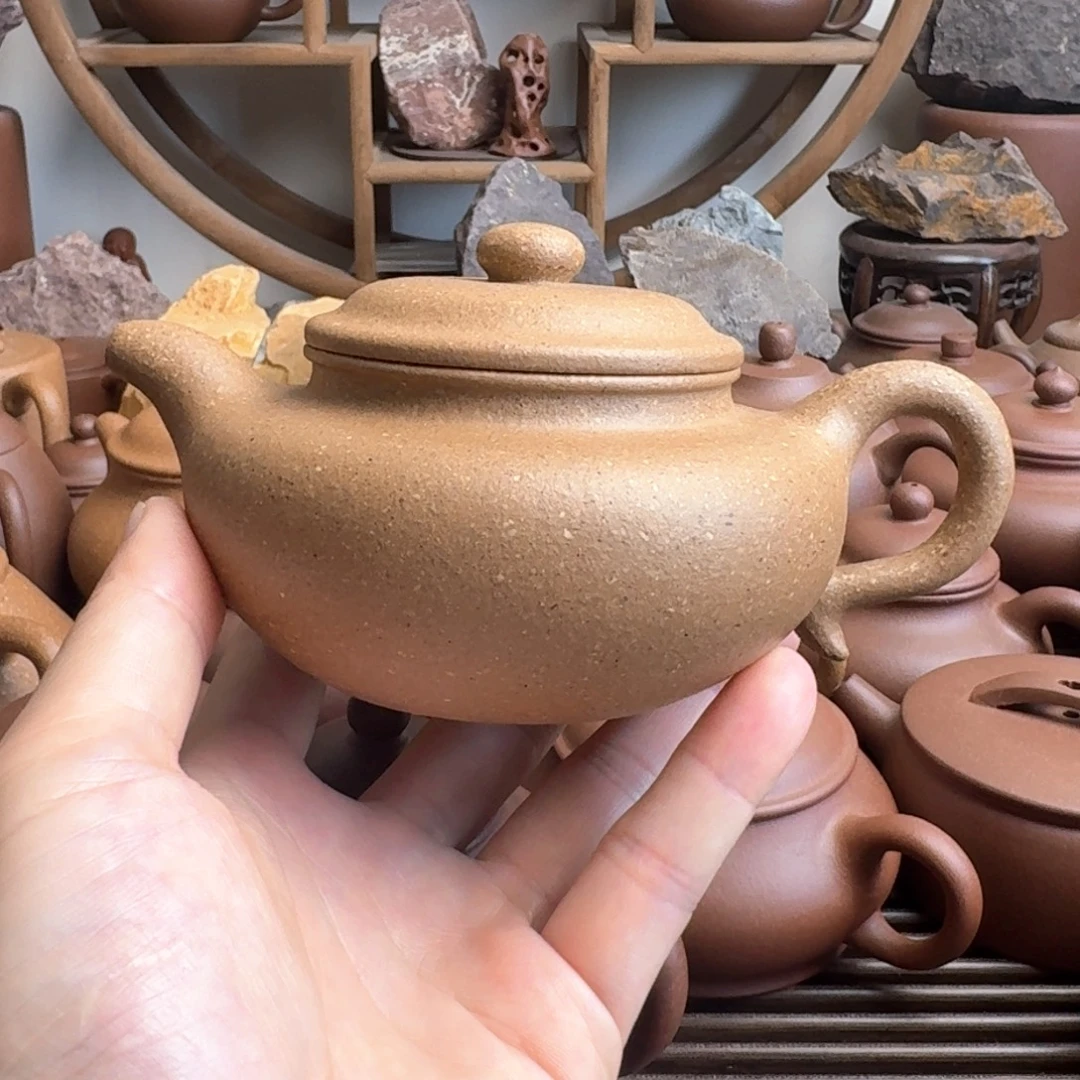 茶壶紫砂仿古300cc台西梨皮老段