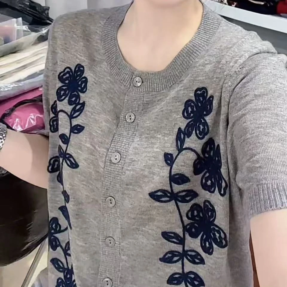 〖蕙子严选〗ZH 5066新款高质短提花百搭袖毛衣