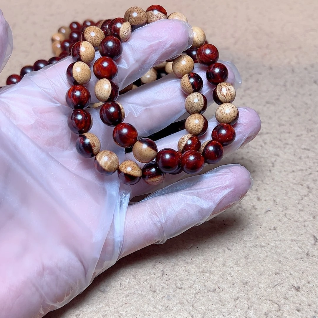 小叶紫檀手串/手链10阴阳珠