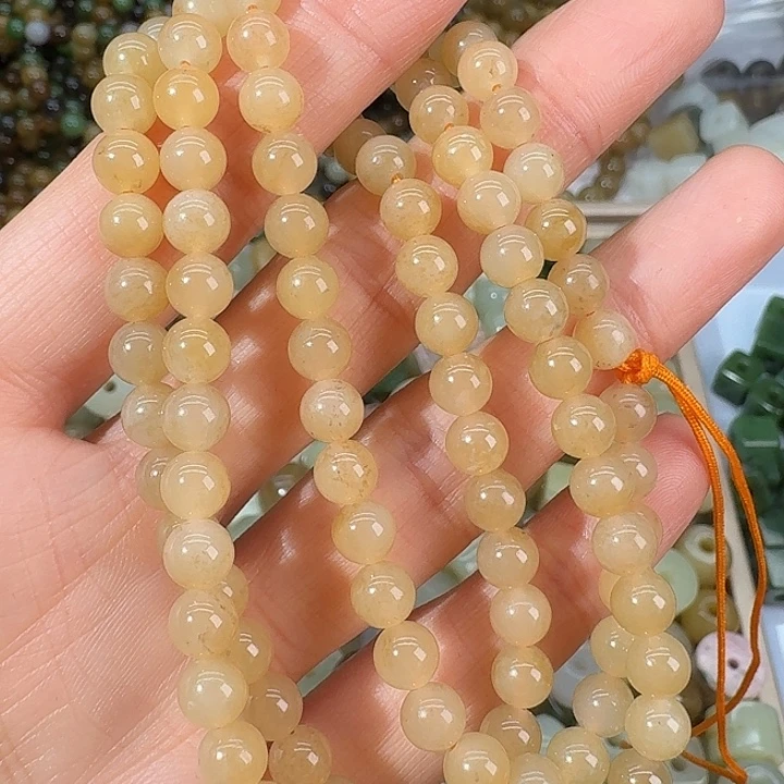 和田玉（糖玉）未镶嵌颈饰6mm