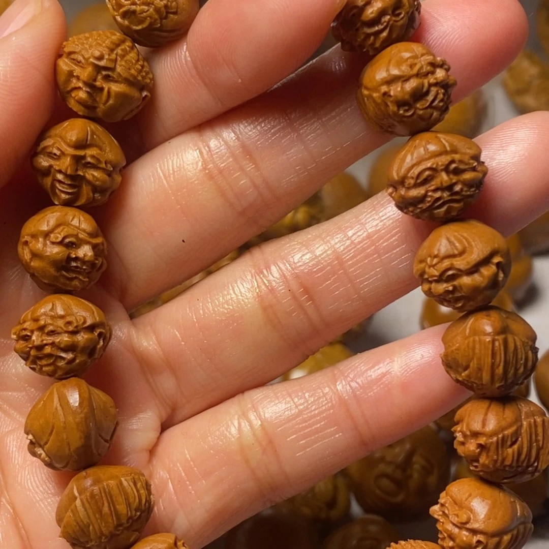 橄榄核手串/手链龙纹桃核罗汉