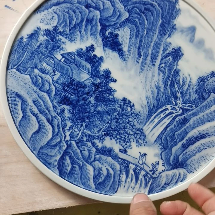 其***瑾陶景德镇釉下彩手绘釉下彩手绘