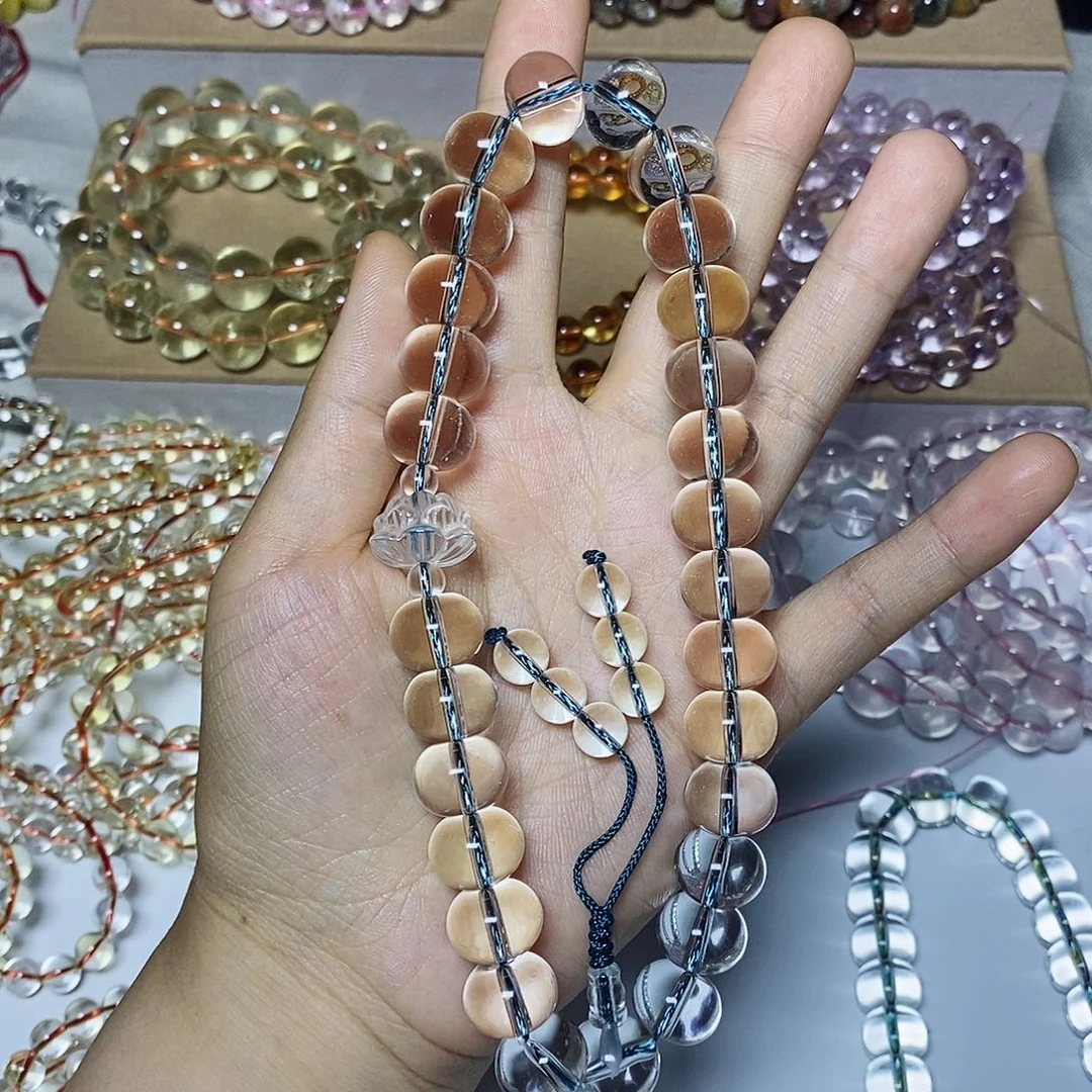 水晶手链未镶嵌嗯*?手持