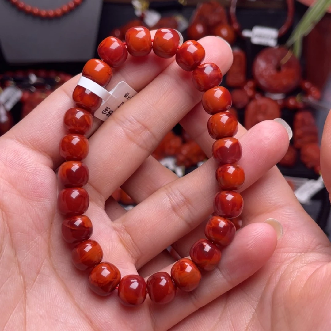 【闪购商品】南红玛瑙9➕高货手串未镶嵌狮****孩