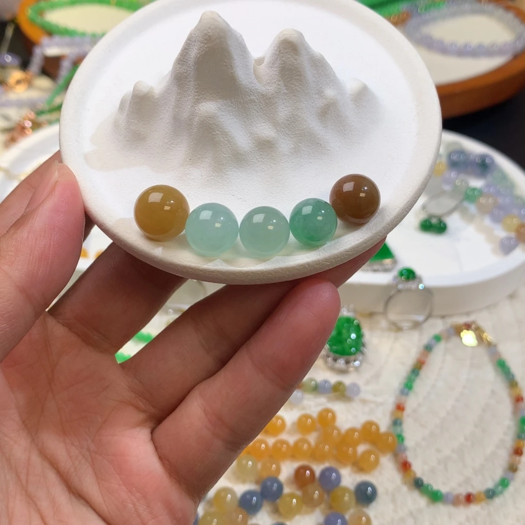 翡翠散珠10mm单珠任选一颗