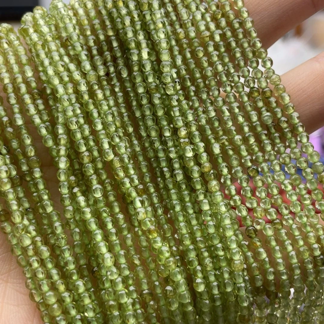 玛瑙/玉髓未镶嵌珠宝半成品一条装卡2橄榄石切面珠