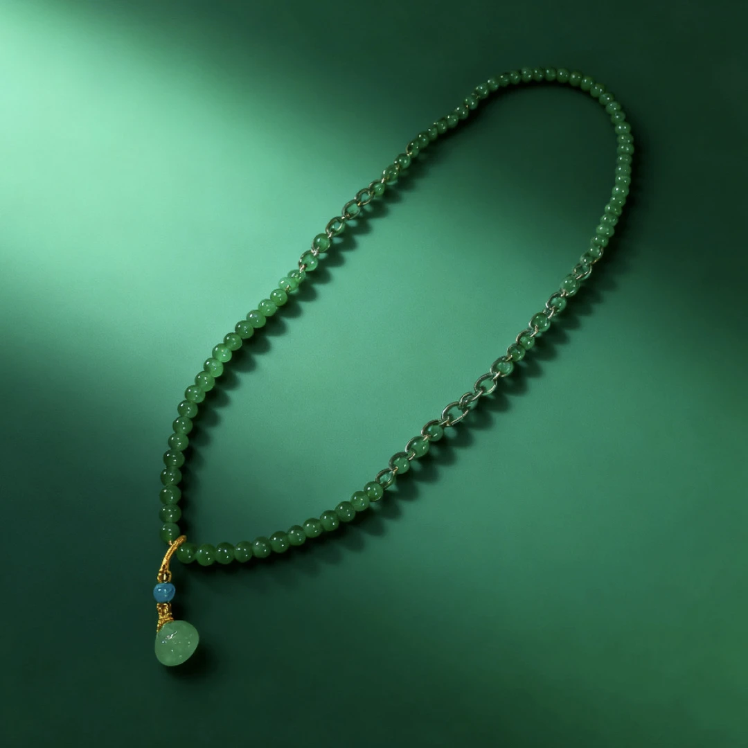 Z. 新疆 DIY 綠色定制项链 A129-CDN-2A