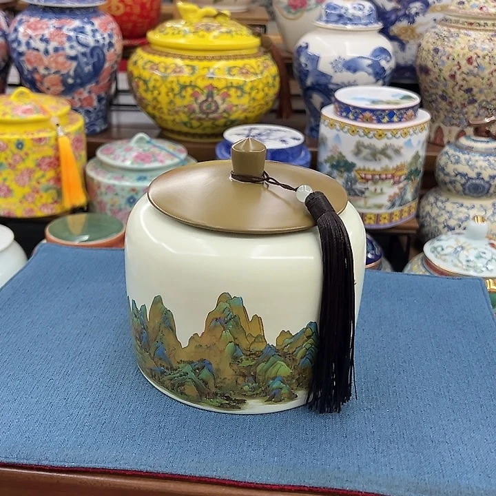 瓷片茶叶罐罐罐罐罐呀呀呀