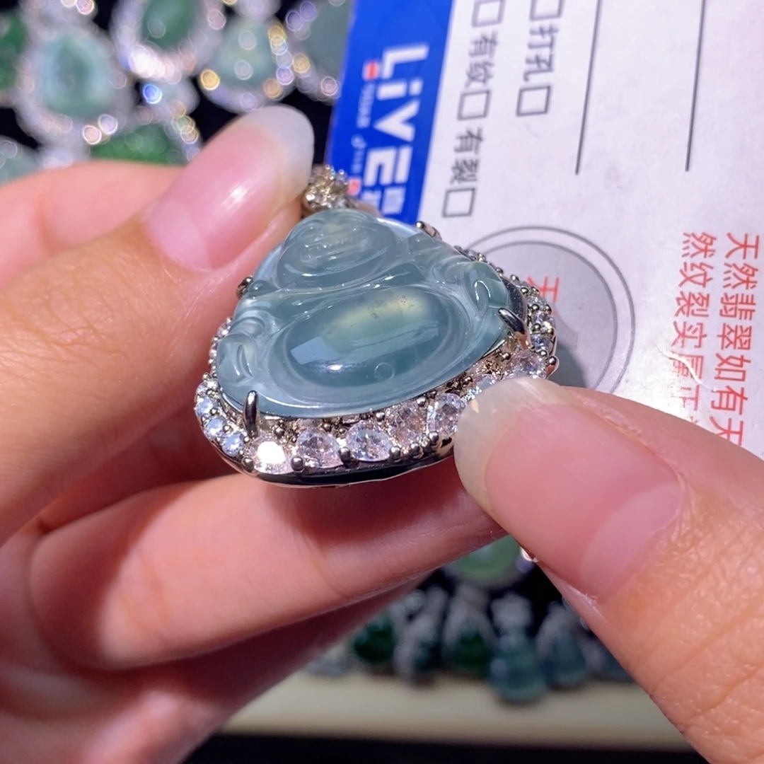 翡翠未镶嵌颈饰天然