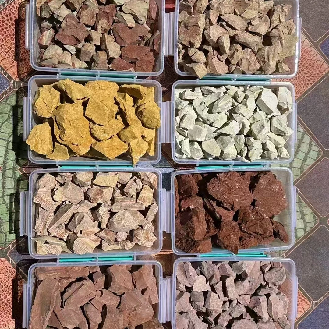 新疆天然彩色土块多种颜色可混装独立包装解压神器