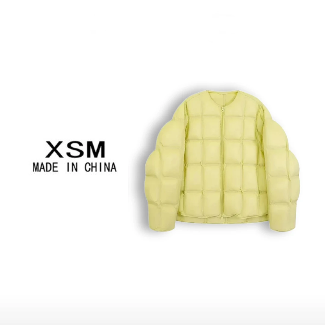 （假一赔三）奶酪泡芙/高充绒巨暖90白鸭绒羽绒服1217BC