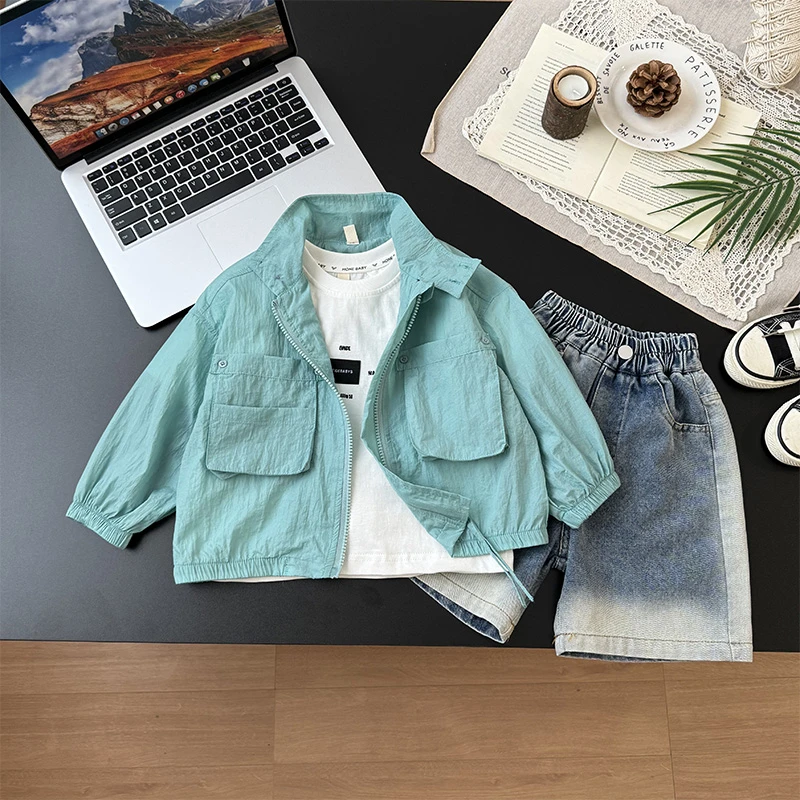 男童防晒外套2025夏季新款儿童韩版休闲户外皮肤衣男宝宝防晒衣潮