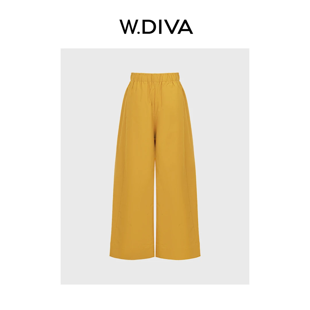 W.Diva【氧气裤】韩国进口面料透气免烫九分氧气裤休闲裤52K252196