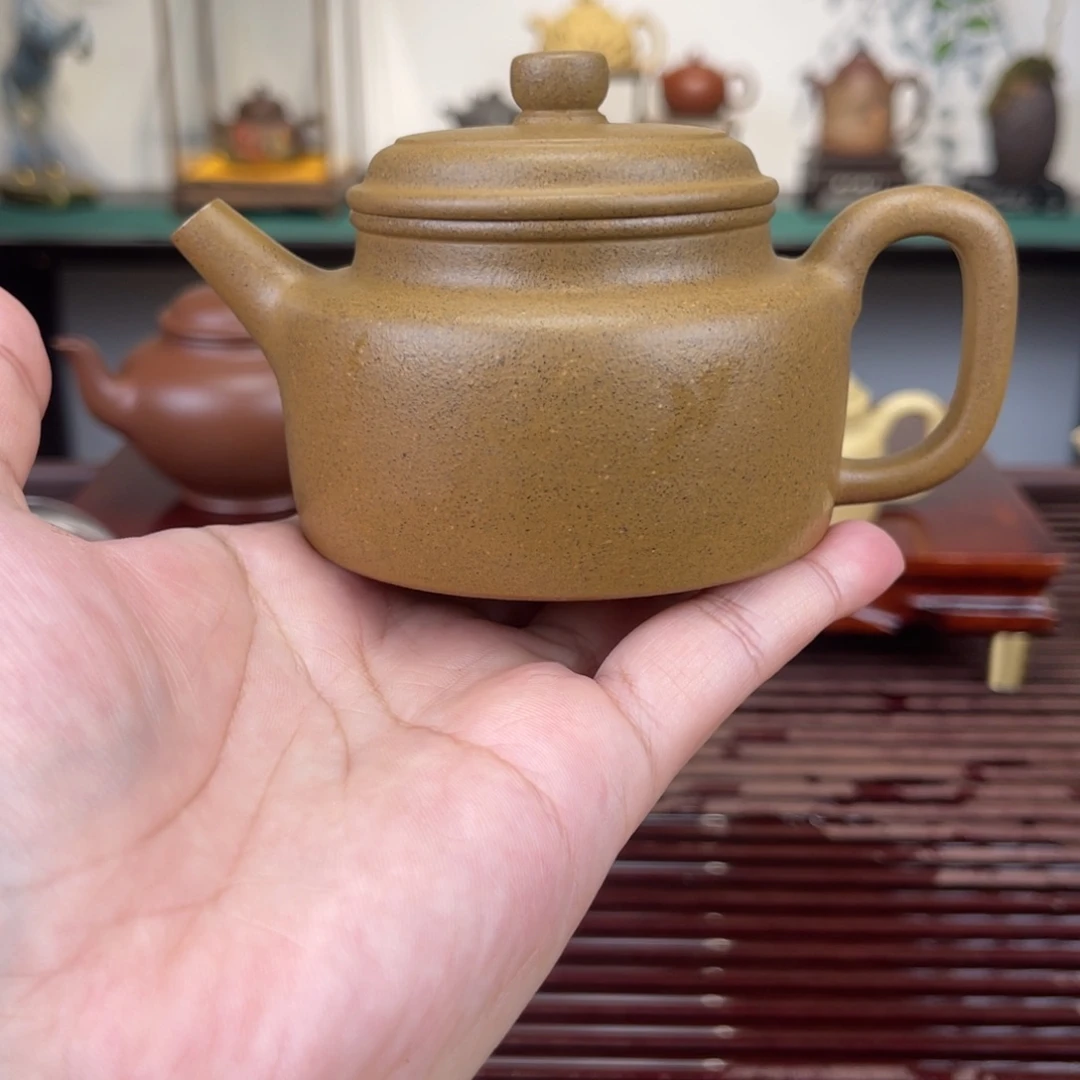 紫砂茶壶150毫升全手工青段泥德钟