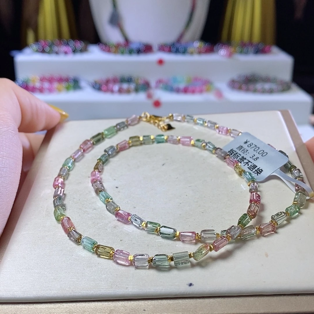 手链未镶嵌碧玺方糖锁骨链