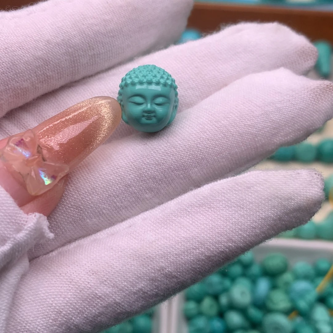 精品精工雕刻宝宝佛头11.8