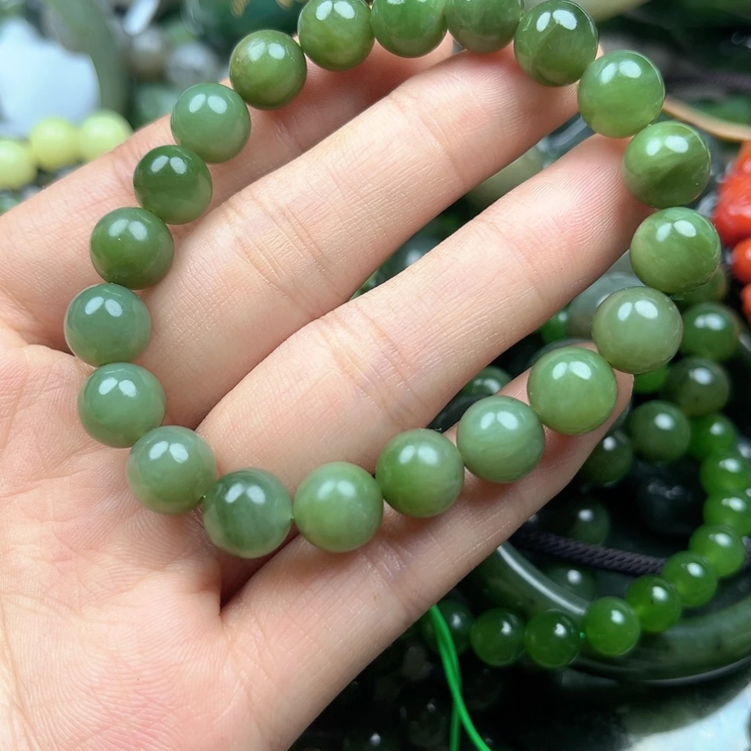 和田玉（碧玉）未镶嵌手串