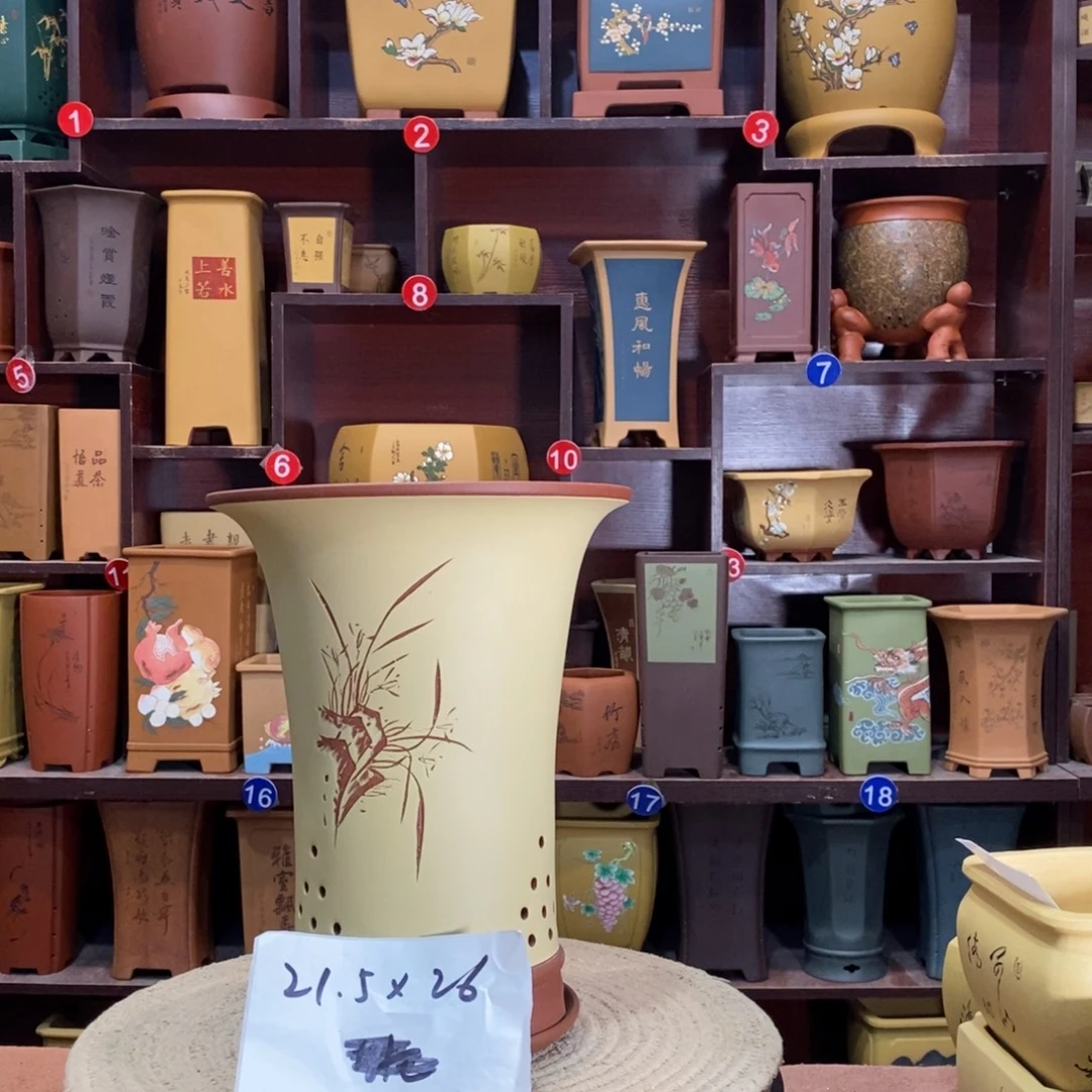 紫砂艺术紫砂花盆