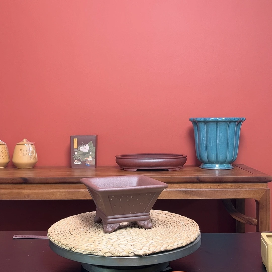 紫砂花盆用****7四方斗笠铺砂