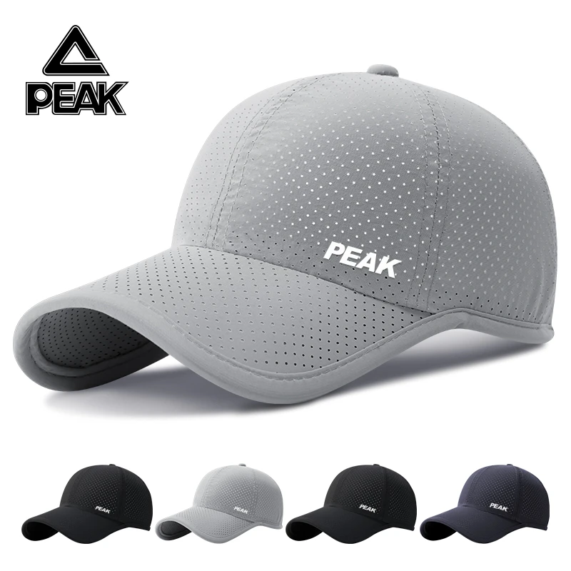 匹克夏季鸭舌帽男士遮阳户外休闲速干防晒钓鱼帽太阳帽子棒球帽男