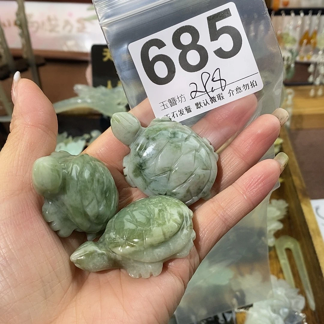 1***副蛇纹石玉合金发饰