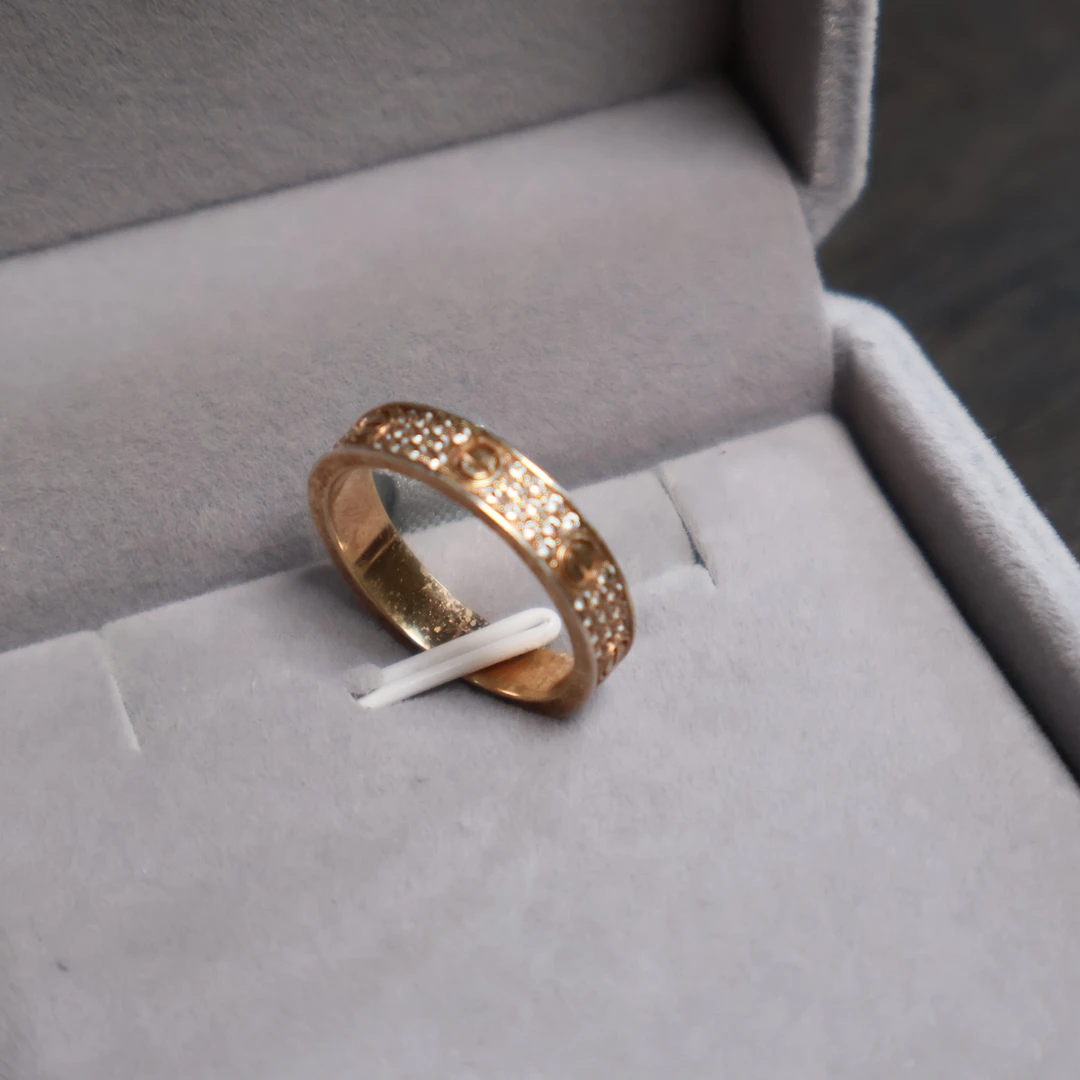 【梵璇珠宝】18k金 满天星戒指k玫