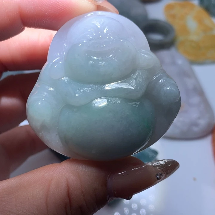 翡翠未镶嵌颈饰保真天然A货翡翠