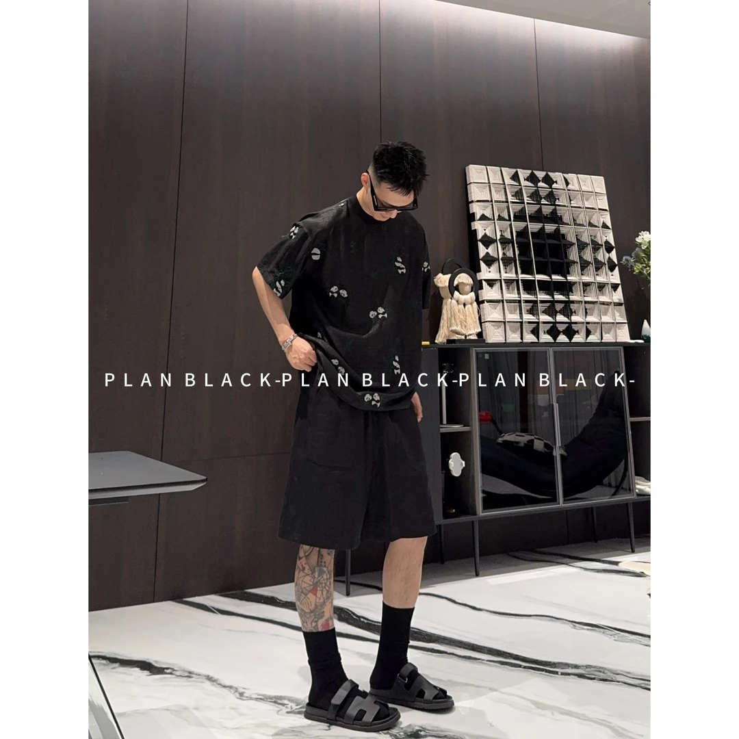 RICH陈发财【熊猫/桑蚕丝】面料会呼吸！首选松弛氛围T恤6956