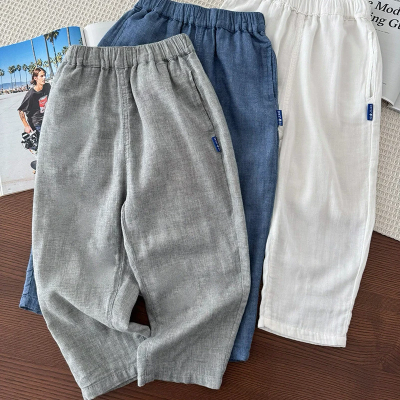 童泰【断码】棉纱轻量柔软2025男童婴儿棉防蚊裤纱布裤子儿童