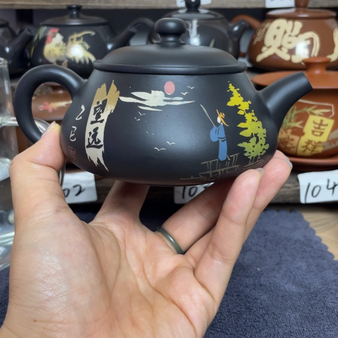 壶双面彩填明炉壶