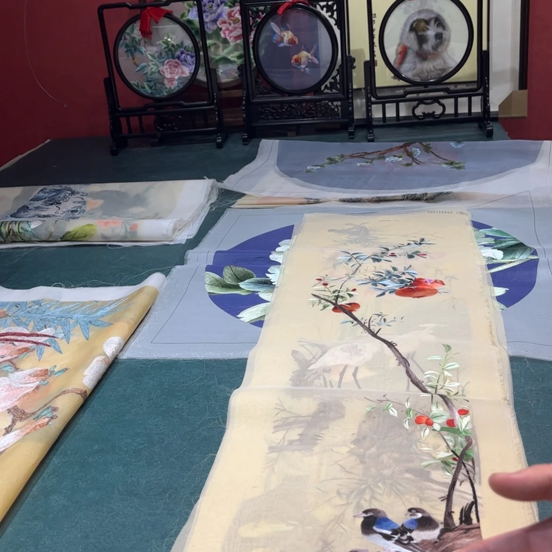 无***说织绣纯手工制作的一个