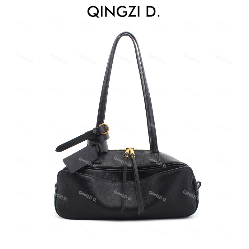 【董清子】【简致·黑鲨鱼】新品简约百搭时尚单肩轻便ins女包22929