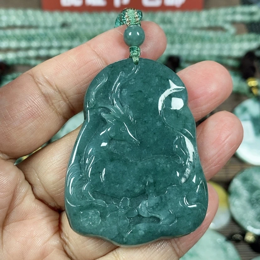 【闪购商品】翡翠颈饰未镶嵌玉吊坠翡翠玉一路有你一路相伴大款