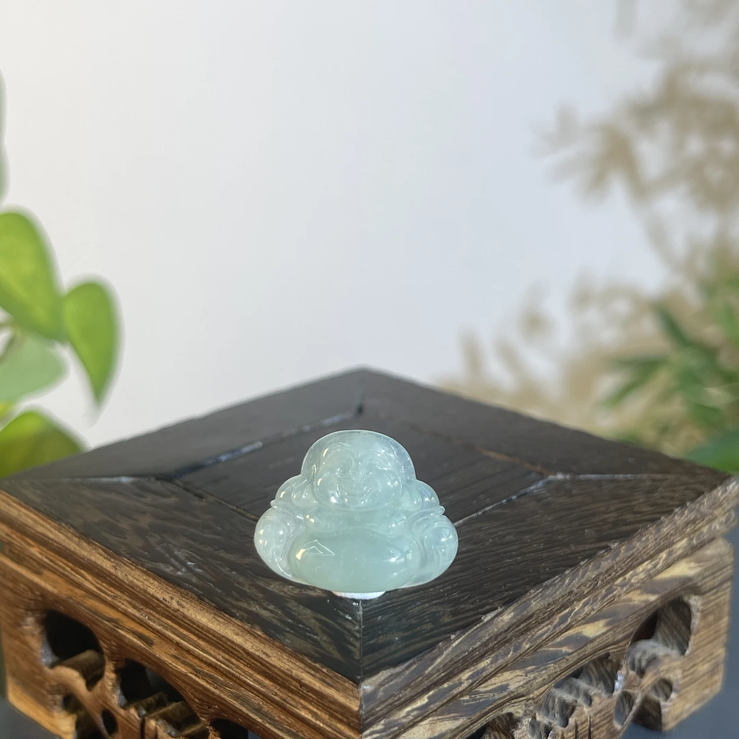 JTB21-32 天然缅甸A货翡翠  佛公