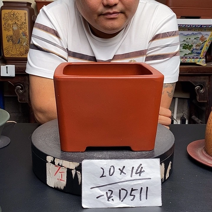 紫砂花盆货号一只D511