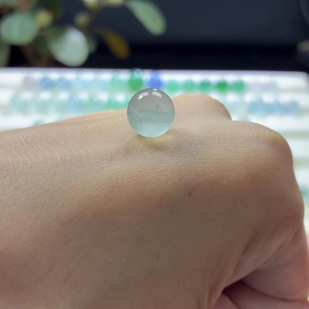 定制翡翠未镶嵌乌鸡雪花棉卡10➕