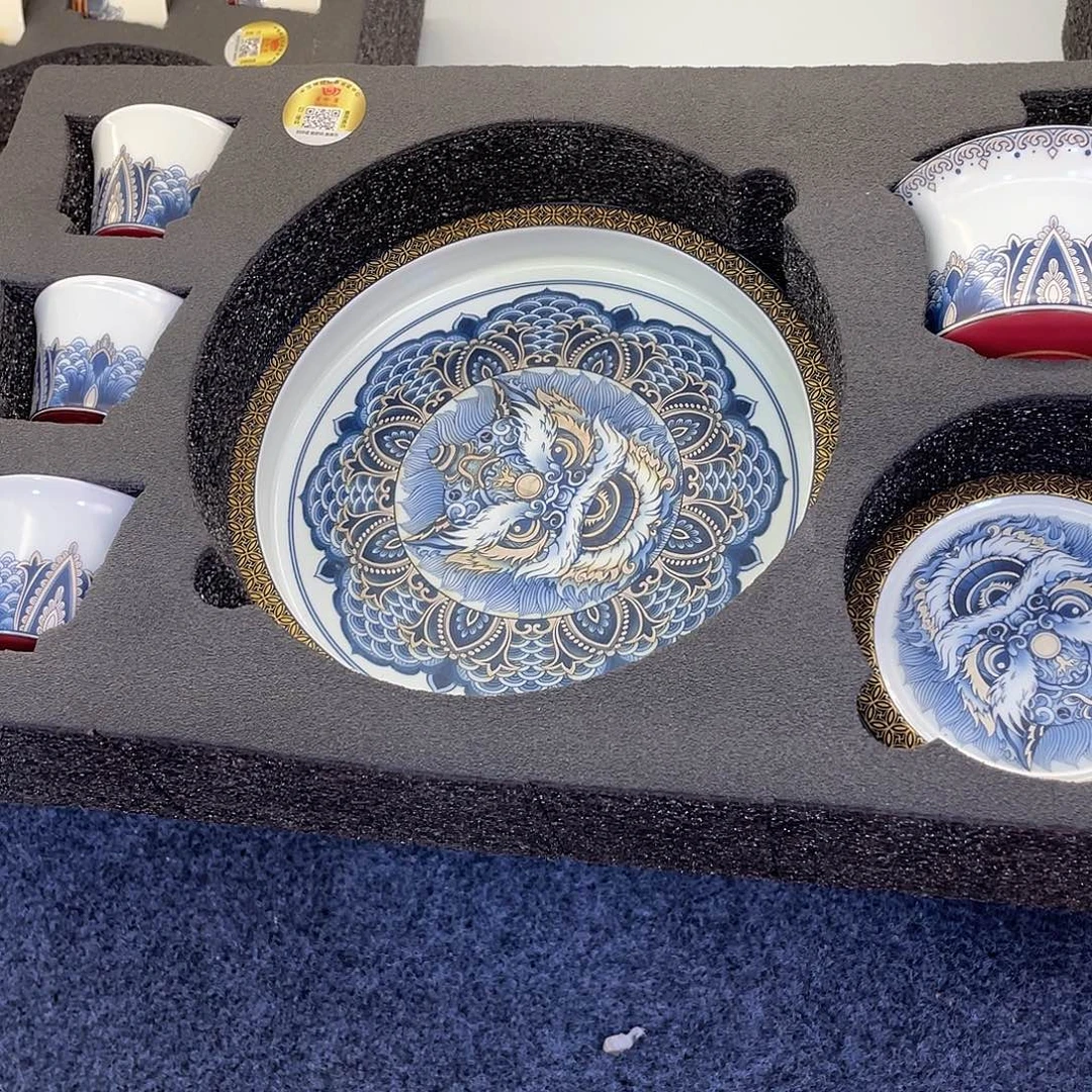 陶景德陶瓷盖碗茶具