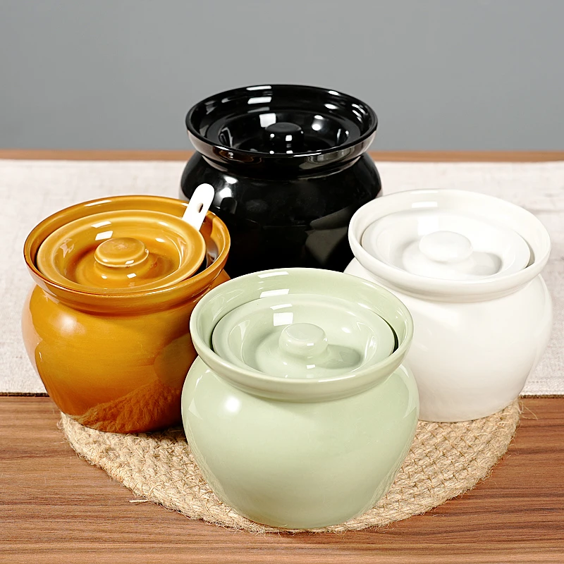 炖罐高档朱雀烫隔水炖家用商用瓦罐汤炖盅陶瓷炖盅人份小炖盅汤盅