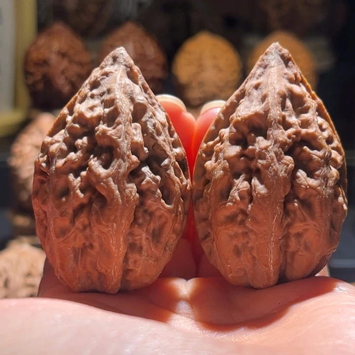 吊坠文玩核桃娇美楸35花皮