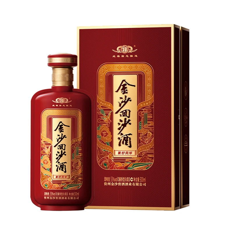 金沙回沙酒金沙回沙酒（美好风华）53°酱香型白酒500ml*1瓶53度