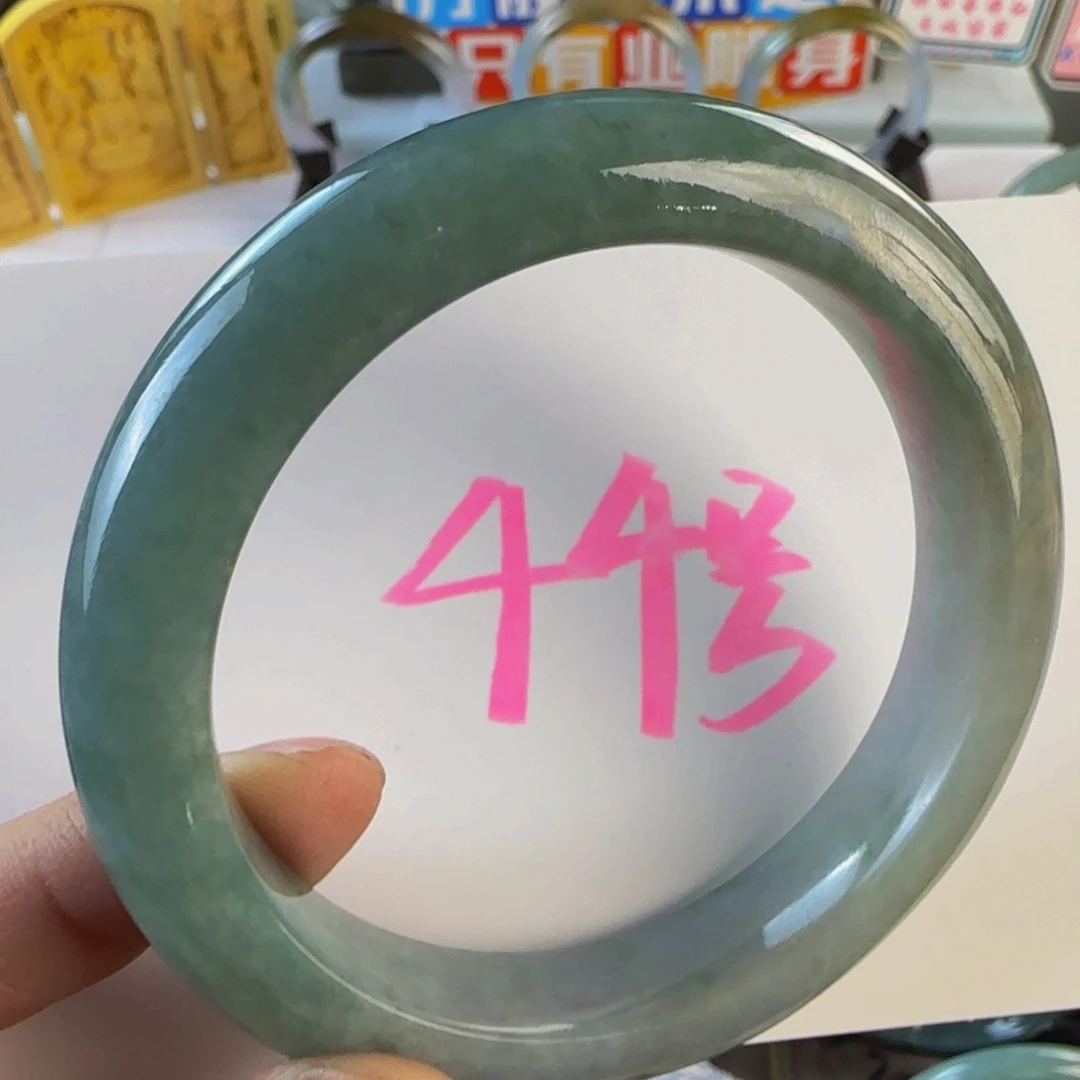 未镶嵌手镯翡翠老坑60.6老蓝水