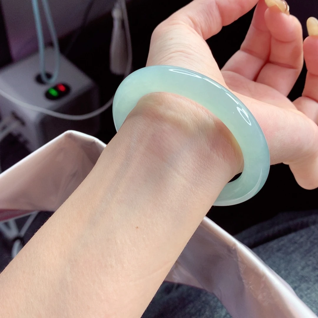 未镶嵌手镯翡翠9911桂林山水 水润透光