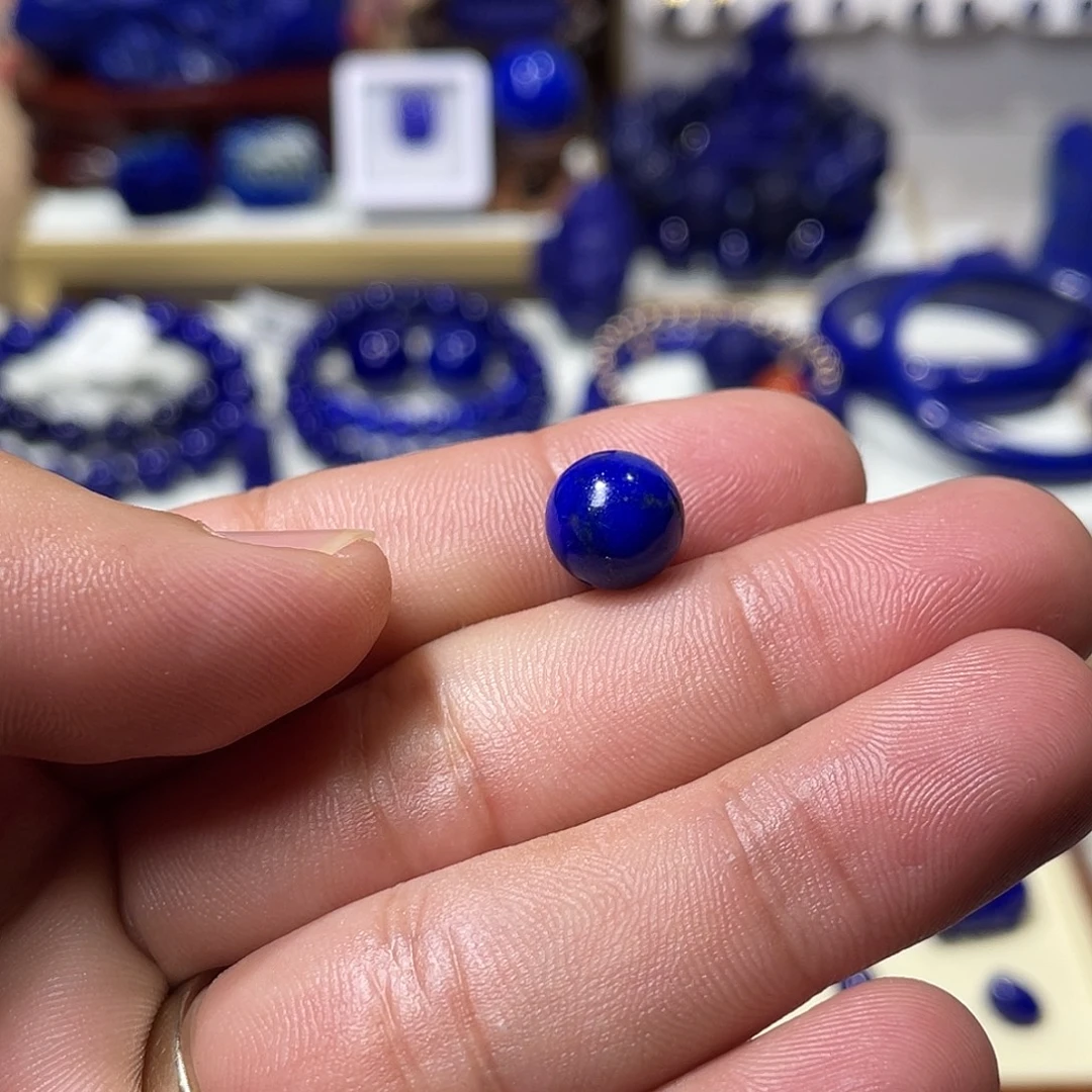 人***岁青金石未镶嵌10mm单珠